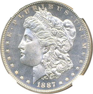 image for: 1887 $1 NGC MS66 PL