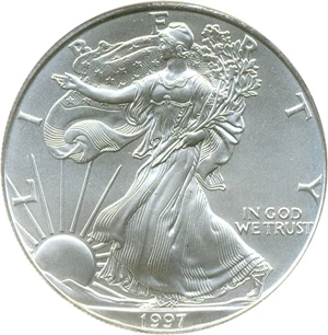 image for: 1997 $1 Silver Eagle NGC MS69