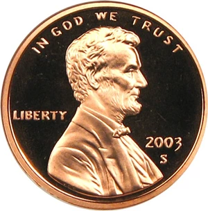 image for: 2003-S 1c NGC Proof 69 RD DCameo