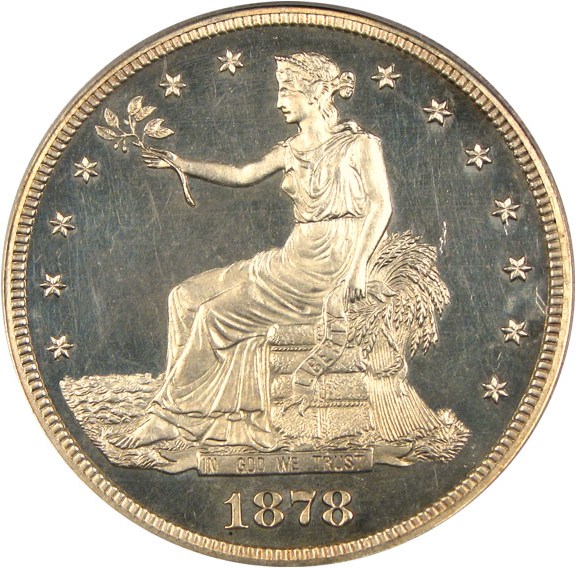 image for: 1878 Trade$  PCGS/CAC Proof 63 OGH