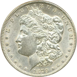 image for: Top 100 VAM: 1879-CC $1 PCGS AU58 (VAM-3 Capped Die)