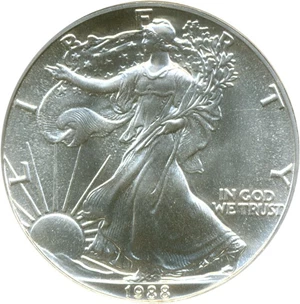 image for: 1988 $1 Silver Eagle NGC MS69