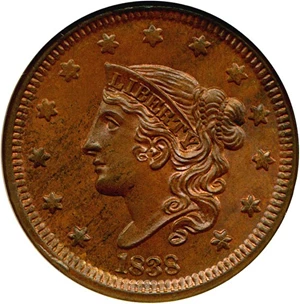 image for: 1838 1c NGC MS64 BN