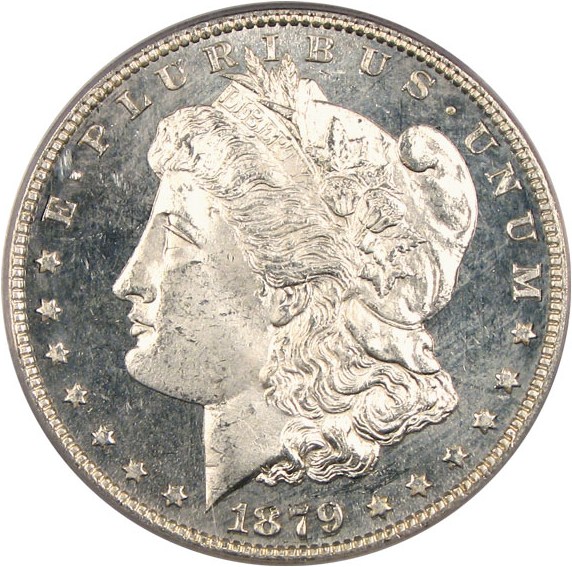 image for: 1879 $1  PCGS MS64 DMPL