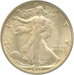 image for: 1917-S 50c Reverse PCGS MS63 OGH