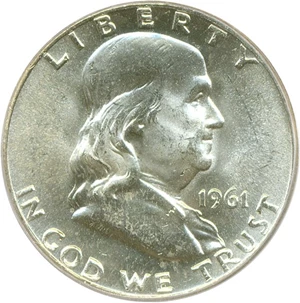 image for: 1961-D 50c PCGS MS64 FBL