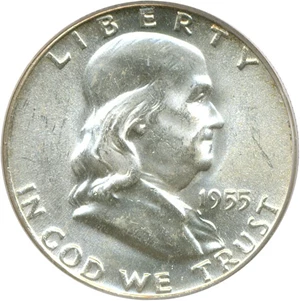image for: 1955 50c PCGS MS65 FBL