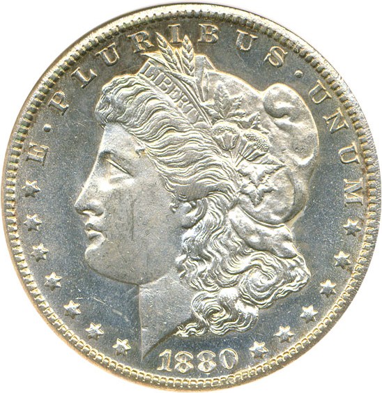 image for: 1880-CC $1  ANACS MS63 PL