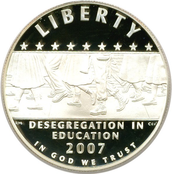 image for: 2007-P $1 Desegregation PCGS Proof 69 DCameo