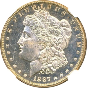 image for: 1887 $1 NGC MS63 DMPL