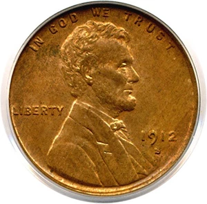 image for: 1912-S 1c PCGS MS65 RB