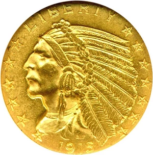image for: 1915 $5 NGC MS61