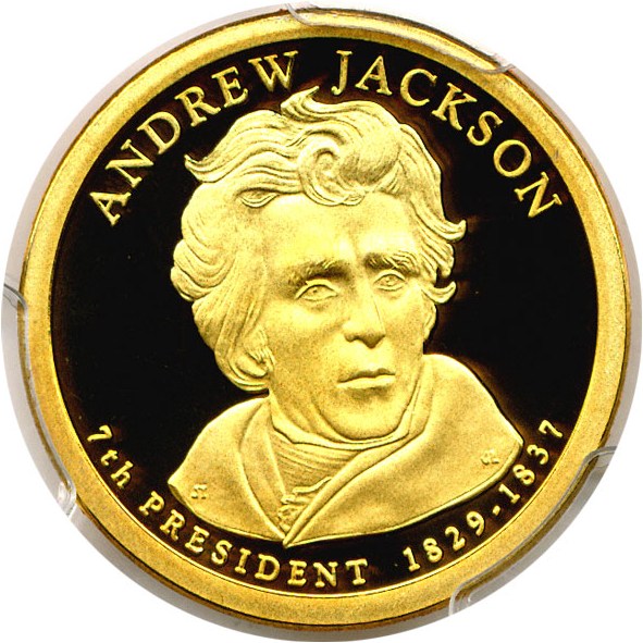 image for: 2008-S $1 Andrew Jackson PCGS Proof 69 DCameo