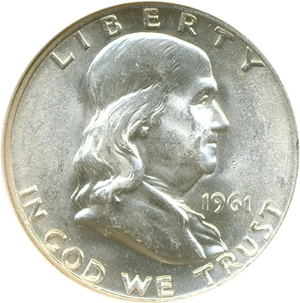 image for: 1961-D 50c NGC MS64
