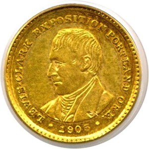 image for: 1905 G$1 Lewis & Clark PCGS AU55