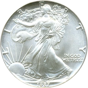 image for: 1987 $1 Silver Eagle ICG MS69