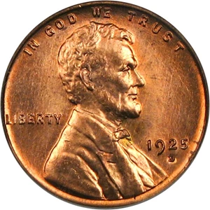 image for: 1925-D 1c PCGS MS65 RD