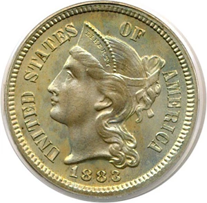 image for: 1883 3cN PCGS Proof 66 * Color *