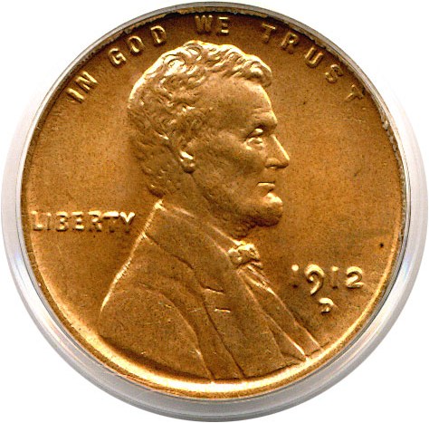 image for: 1912-D 1c  PCGS MS64 RD