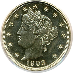 image for: 1903 5c PCGS Proof 65