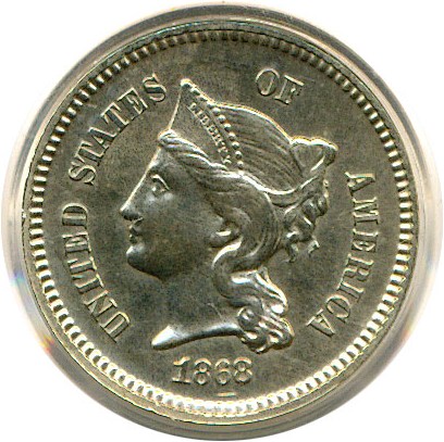 image for: Pattern: 1868 1c PCGS Proof 62 (Judd-608, Rarity 4) OGH