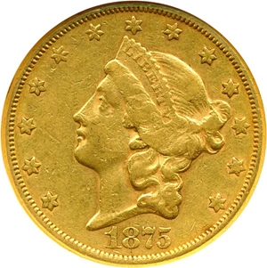 image for: 1875-CC $20 NGC XF40