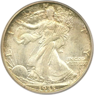 image for: 1935-D 50c PCGS MS65