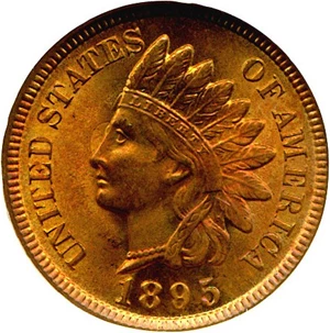 image for: 1895 1c NGC MS65 RD