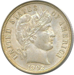image for: 1902-O 10c PCGS MS64
