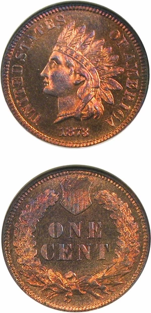 image for: 1873 1c NGC Proof 66 RB (Closed 3)
