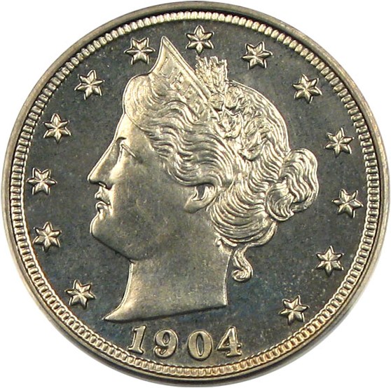 image for: 1904 5c  PCGS Proof 65