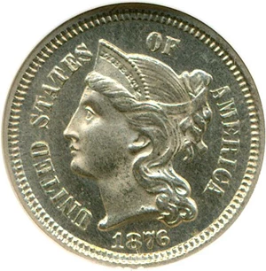 image for: 1876 3cN NGC Proof 65