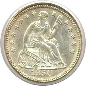 image for: 1850 H10c PCGS/CAC MS65 OGH