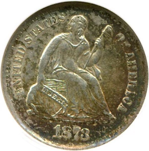 image for: 1873-S H10c NGC MS63