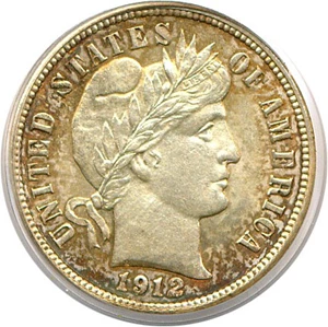 image for: 1912-D 10c PCGS/CAC MS64