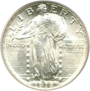image for: 1918 25c PCGS MS65 FH