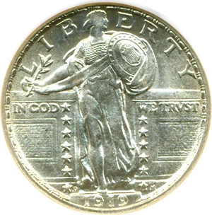 image for: 1919-D 25c NGC MS65