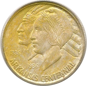 image for: 1936-D 50c Arkansas PCGS MS66