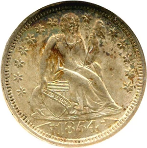 image for: 1854 10c Arrows NGC MS64