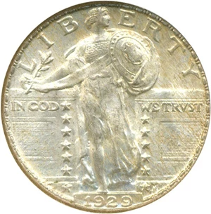 image for: 1929 25c NGC MS66 FH