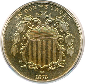 image for: 1873 5c PCGS Proof 65 (Closed 3)