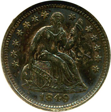 image for: 1849 H10c  NGC MS64