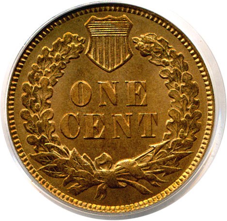 image for: 1876 1c  PCGS MS65 RD