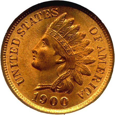 image for: 1900 1c  NGC MS66 RD