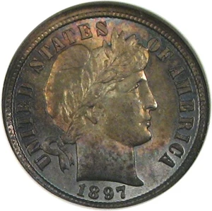 image for: 1897 10c NGC MS65
