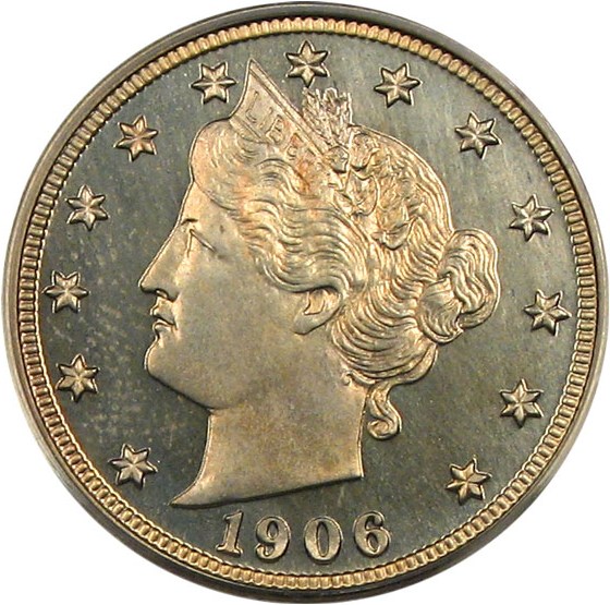 image for: 1906 5c PCGS Proof 65