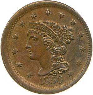 image for: 1856 1c NGC MS64 BN