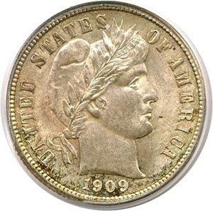 image for: 1909 10c PCGS MS64