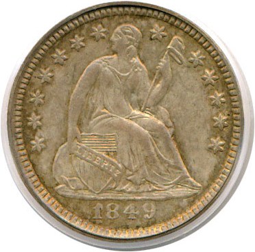 image for: 1849/6 H10c  PCGS/CAC MS62