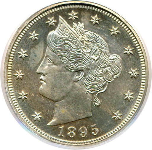 image for: 1895 5c  PCGS Proof 65